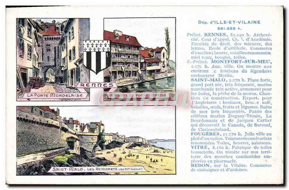 Rennes, Saint-Malo, Fougères, Vitre, Redon — Édition spéciale Pastilles Valda