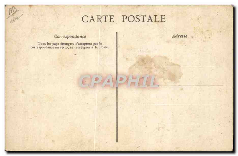 CPA Carte geographique Chocolaterie d'Aiguebelle Herault — Verso