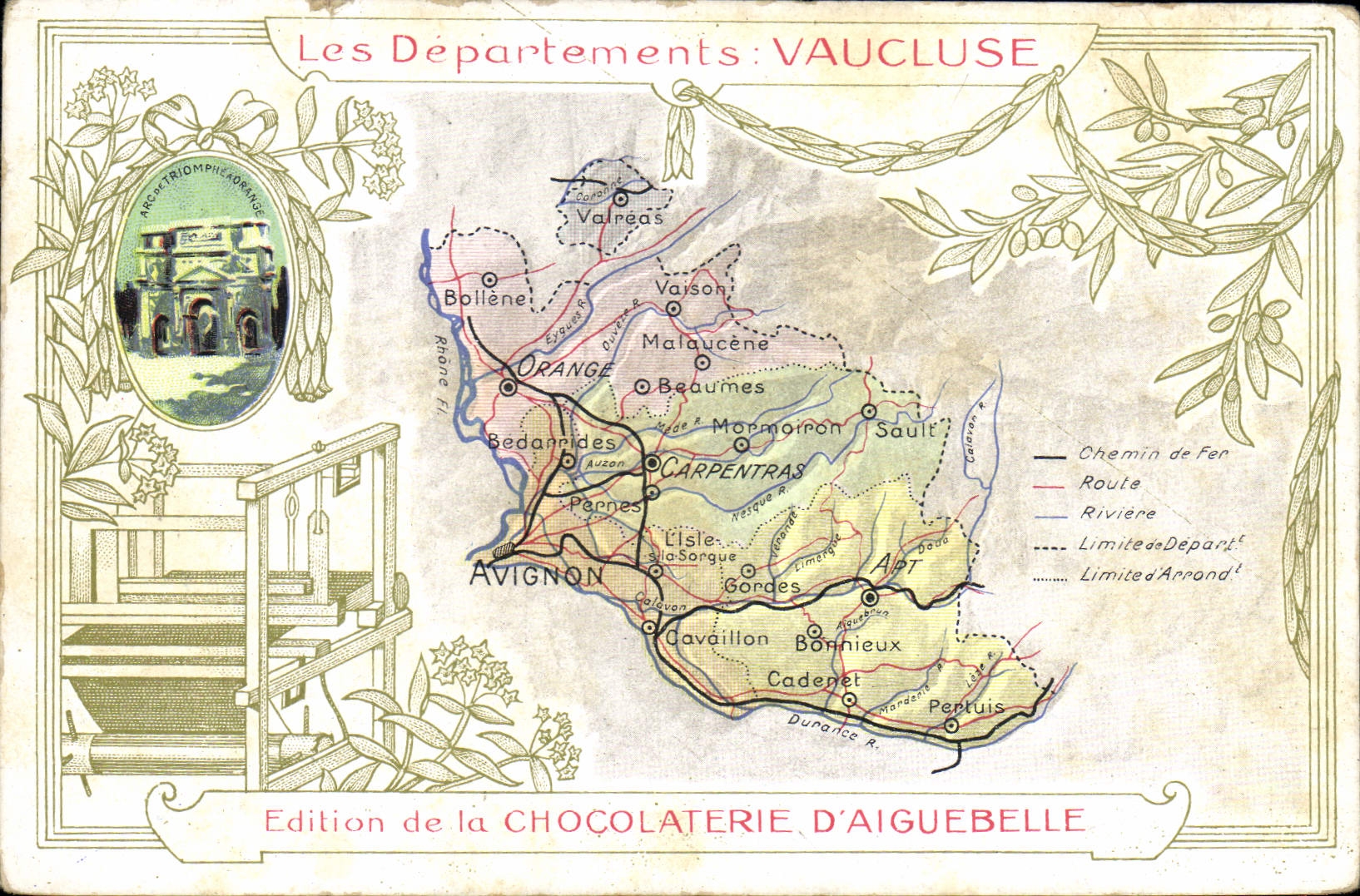 Les Départements : Vaucluse — Édition de la Chocolaterie d'Aiguebelle