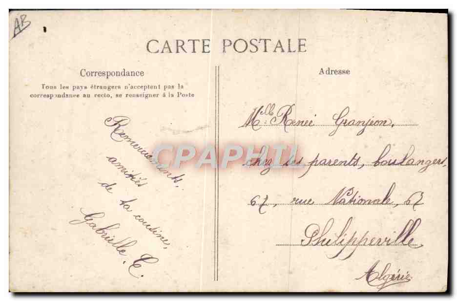 CPA Folklore Le laboureur Attelage Boeufs  — Rückseite