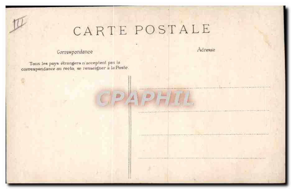 CPA Folklore Attention ca mord Peche Pecheur — Verso