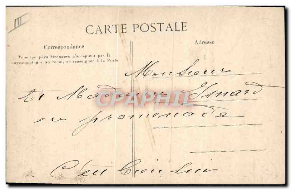 CPA Folklore Une heureuse rencontre Mendiant  — Verso