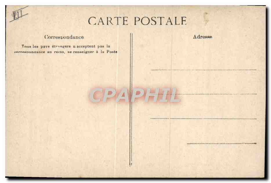 CPA Folklore L'appel au passeur  — Verso
