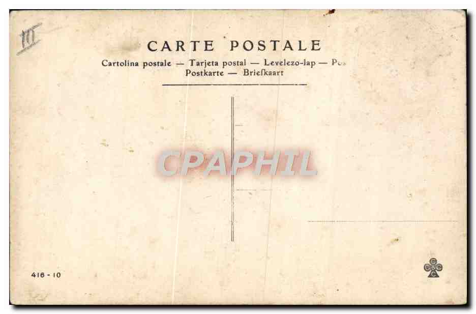CPA Folklore La vie a la ferme Cosette (carte toilee) — Verso