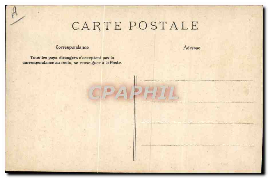 CPA Folklore Le marchand de lapins — Verso