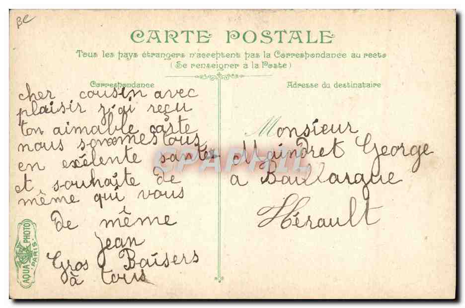 CPA Folklore Vichy Labourage aux environs Boeufs  — Rückseite