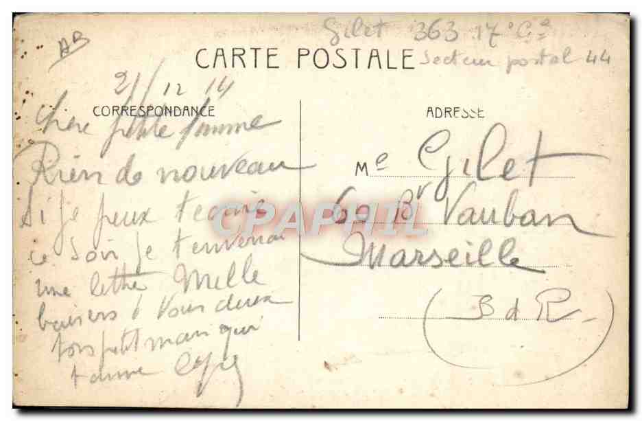CPA Folklore Vie rustique Retour de corvee Boeufs — Reverso