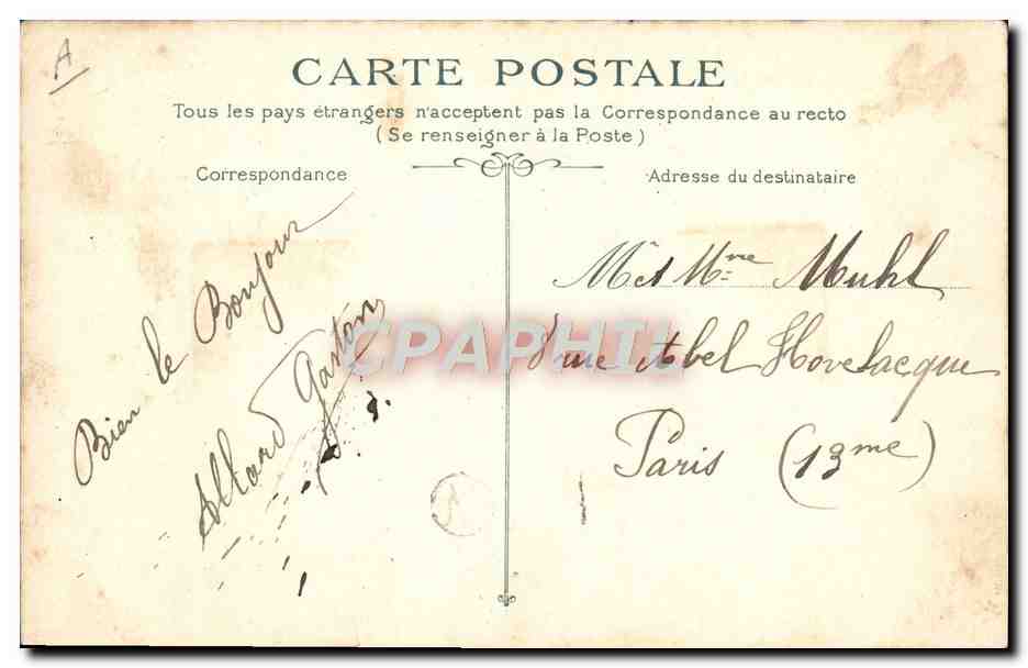 CPA Bateau Dieppe Entree du port  — Verso
