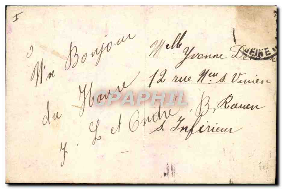 Le Havre — Barques de Pêche dans l'Avant Port — édition TAL.56 — Verso