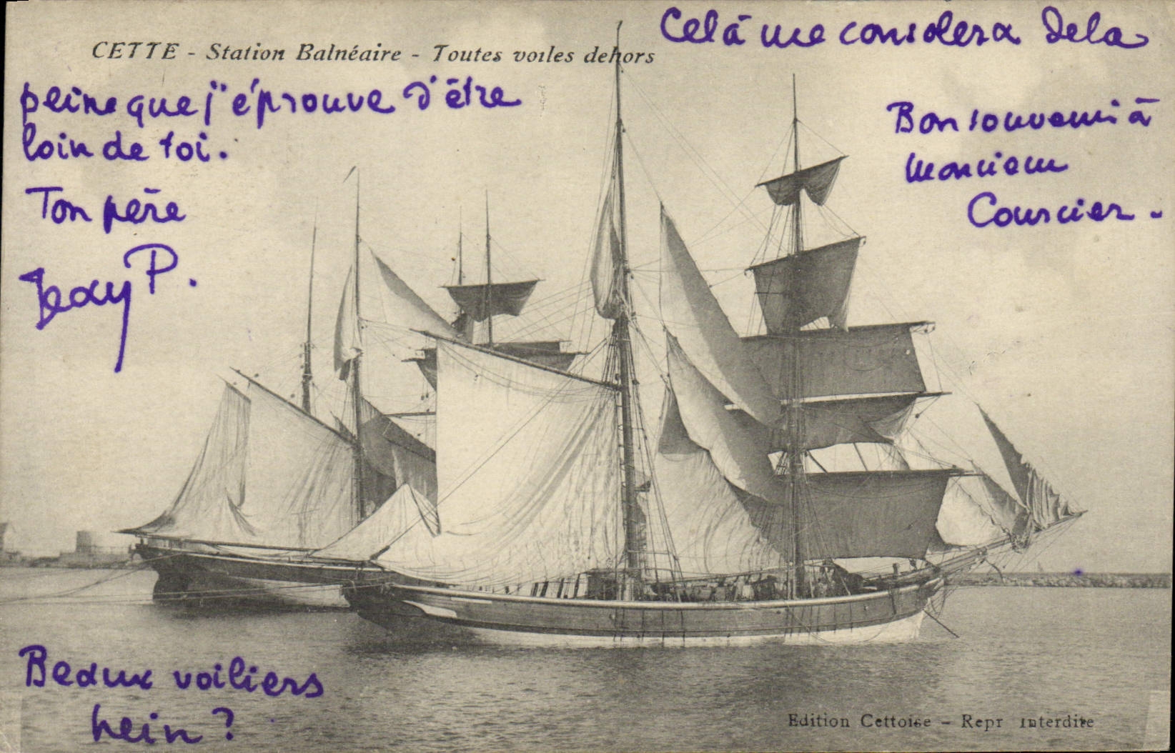 CETTE - Station Balnéaire - Toutes voiles dehors — Edition Cettoise