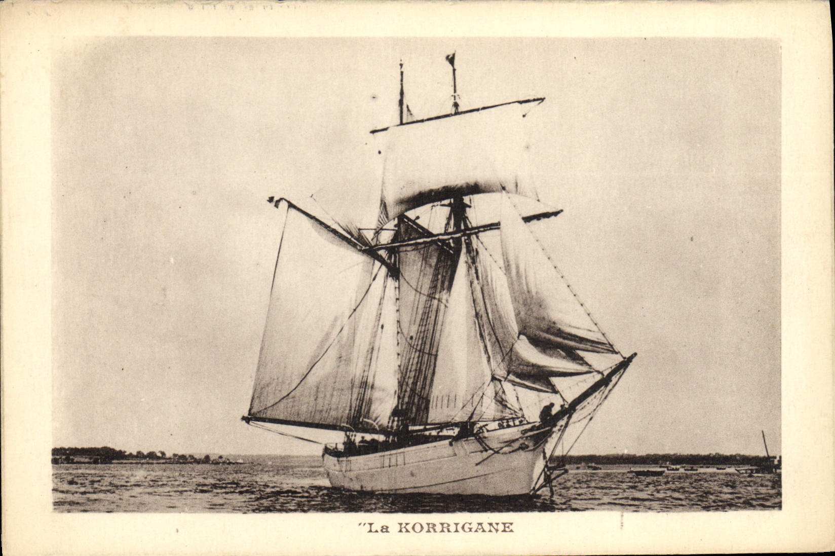 CPA Bateau La Korrigane 