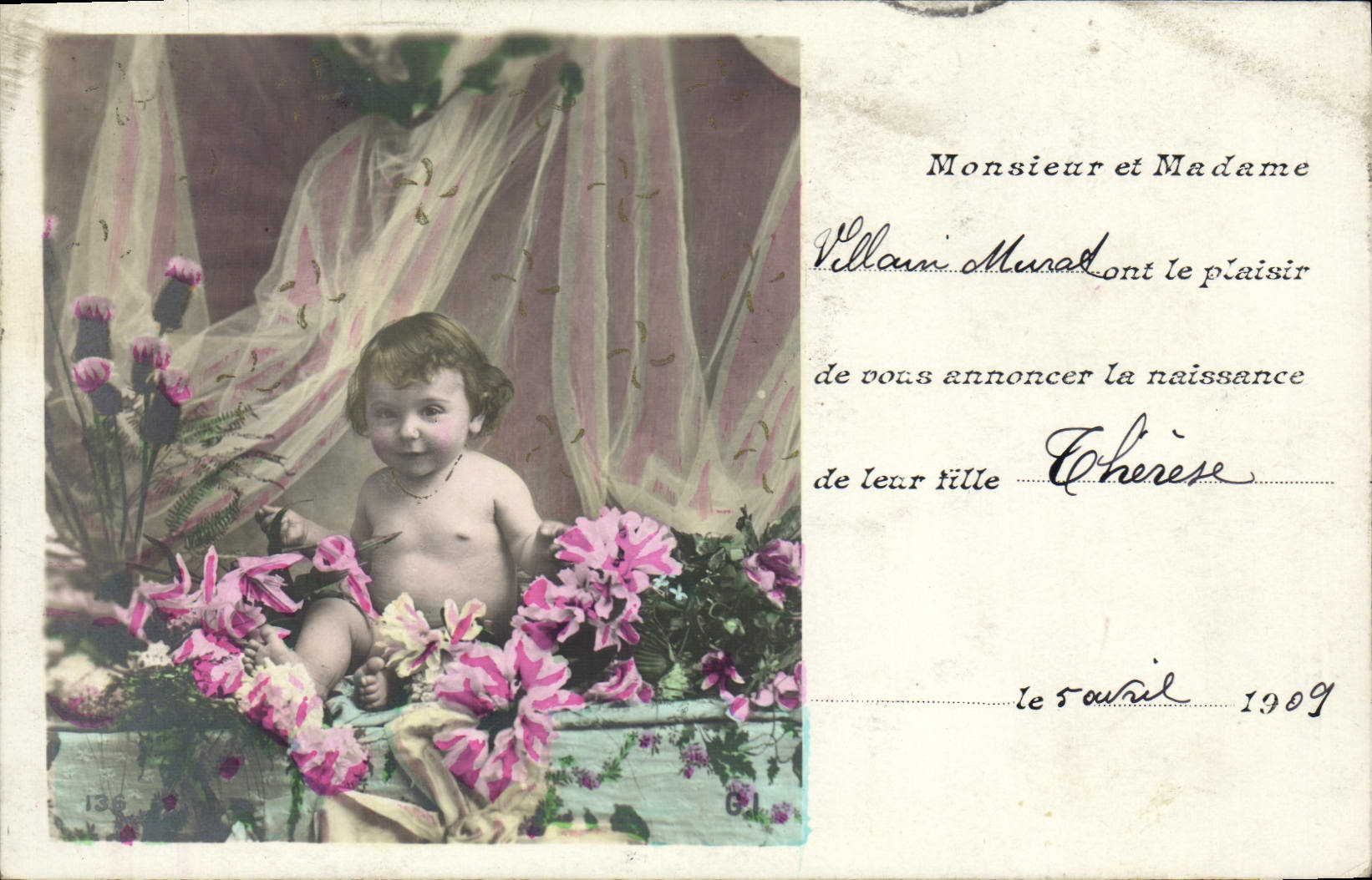 Nouveau-né — annonce de naissance — Édition IMBERT, Paris, n°136