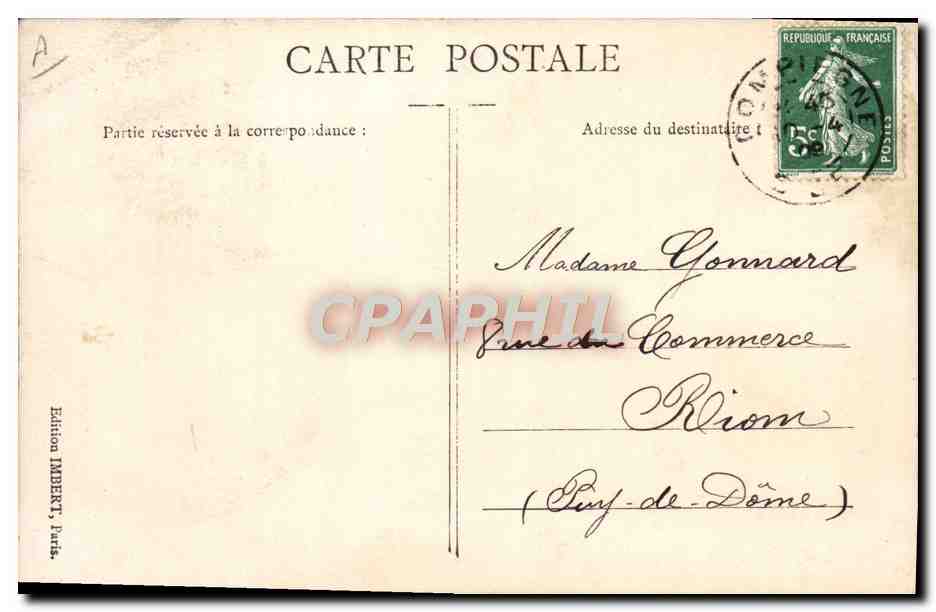 Nouveau-né — annonce de naissance — Édition IMBERT, Paris, n°136 — Rückseite