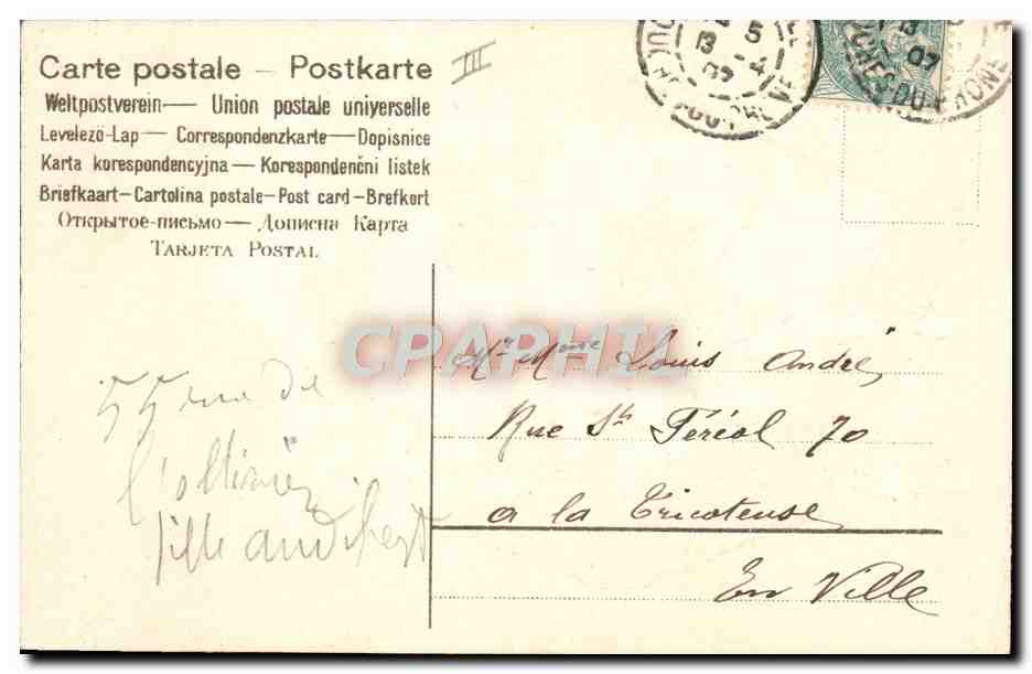 CPA Fantaisie Enfant Bebe Paulette Broquier  — Rückseite