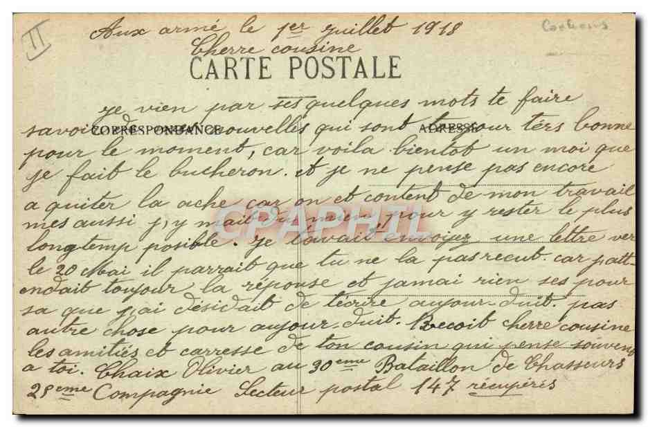 CPA Fantaisie Souvenir d'Epinal Cochon Porc  — Rückseite