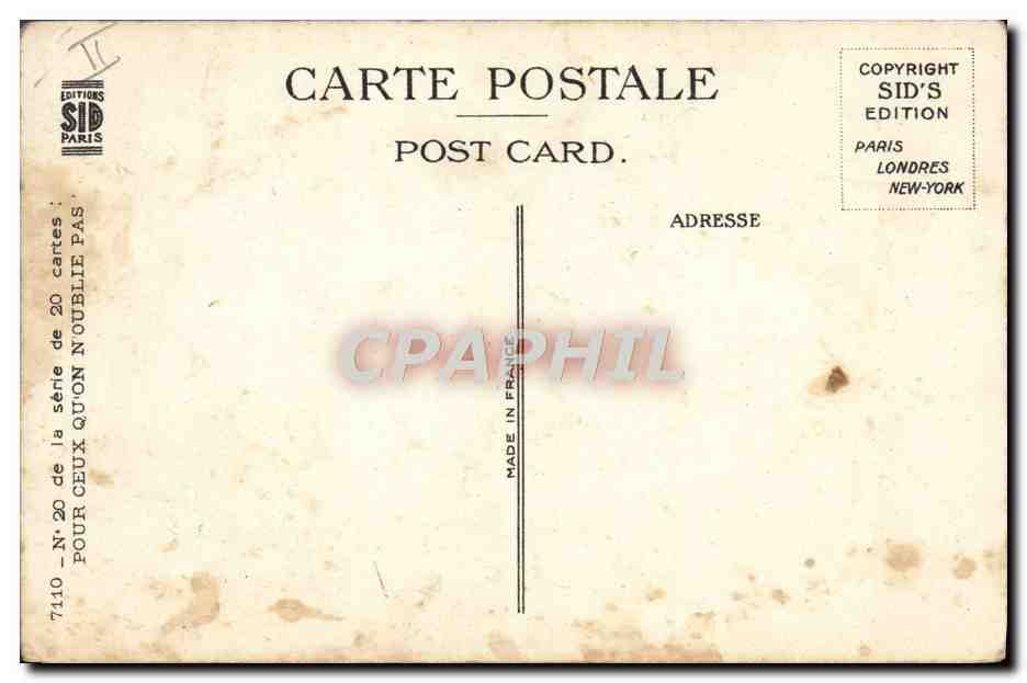 CPA Fantaisie Enfant Porte Bonheur Trefle Coeur  — Rückseite