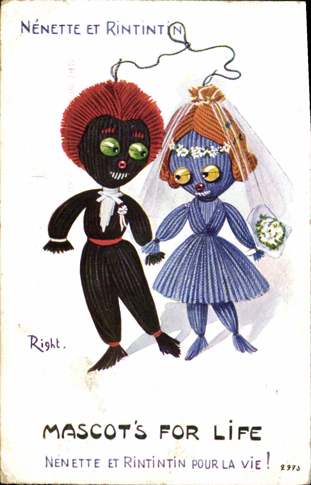 Nénénette y Rintintin — matrimonio — Derecha, n° 2973
