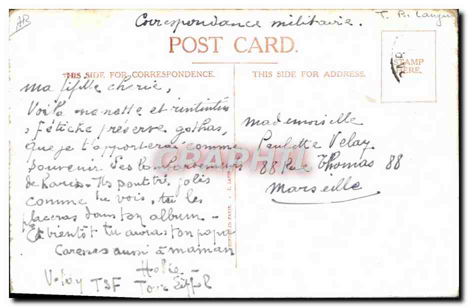 Nénénette y Rintintin — matrimonio — Derecha, n° 2973 — Reverso