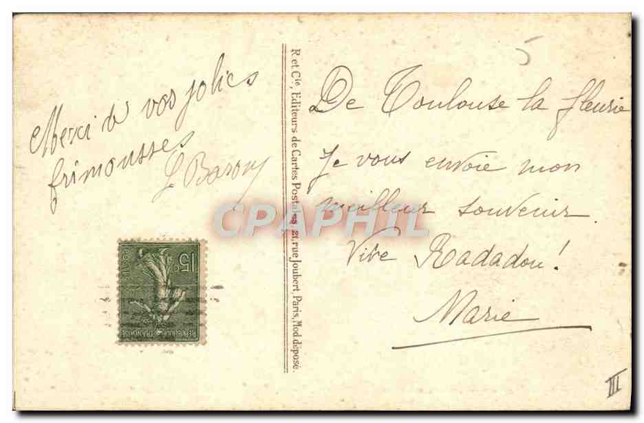 Nénénette, Rintintin et Radadou — Porte-Bonheur — Éditeur R. et Cie, Paris — Verso