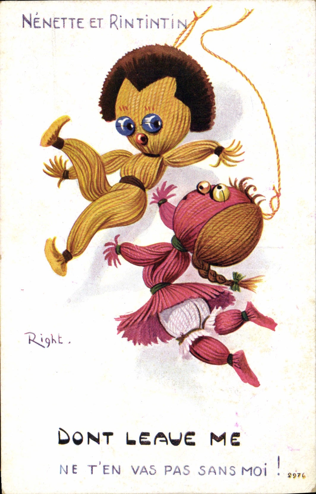 Nénénette et Rintintin — 'DONT LEAVE ME NE T'EN VAS PAS SANS MOI !' — Right, n°2976