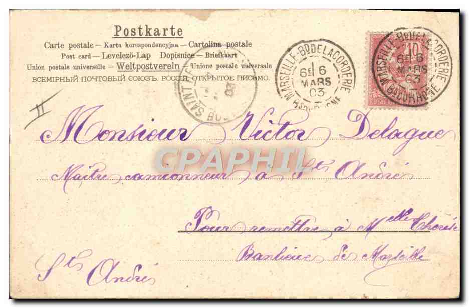CPA Fantaisie Enfant Papillon  — Rückseite