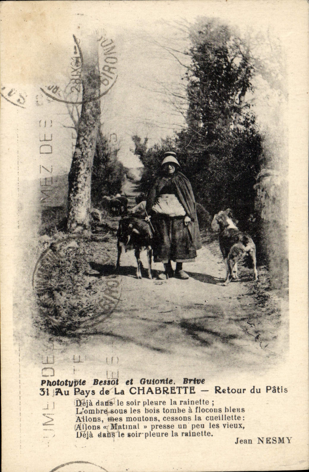 La Chabrette — Retour du Pâtis — Phototype Bessol et Guionte, Brive