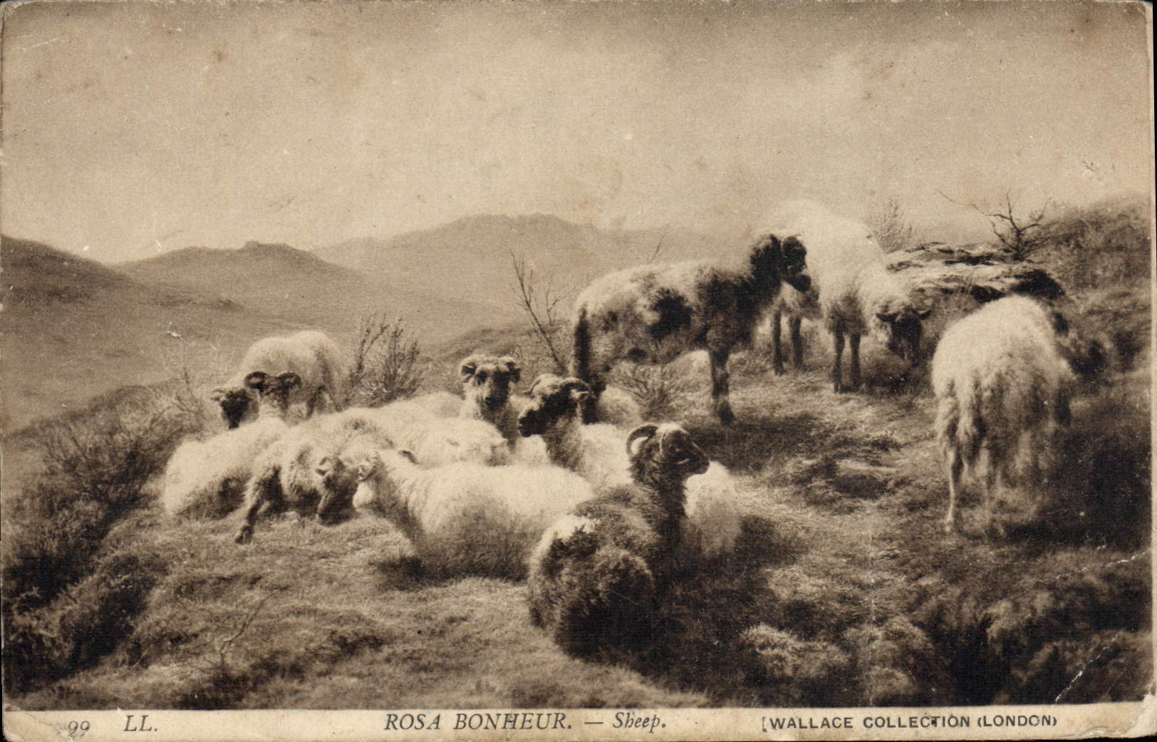 CPA Chevre Rosa Bonheur Wallace Collection London 