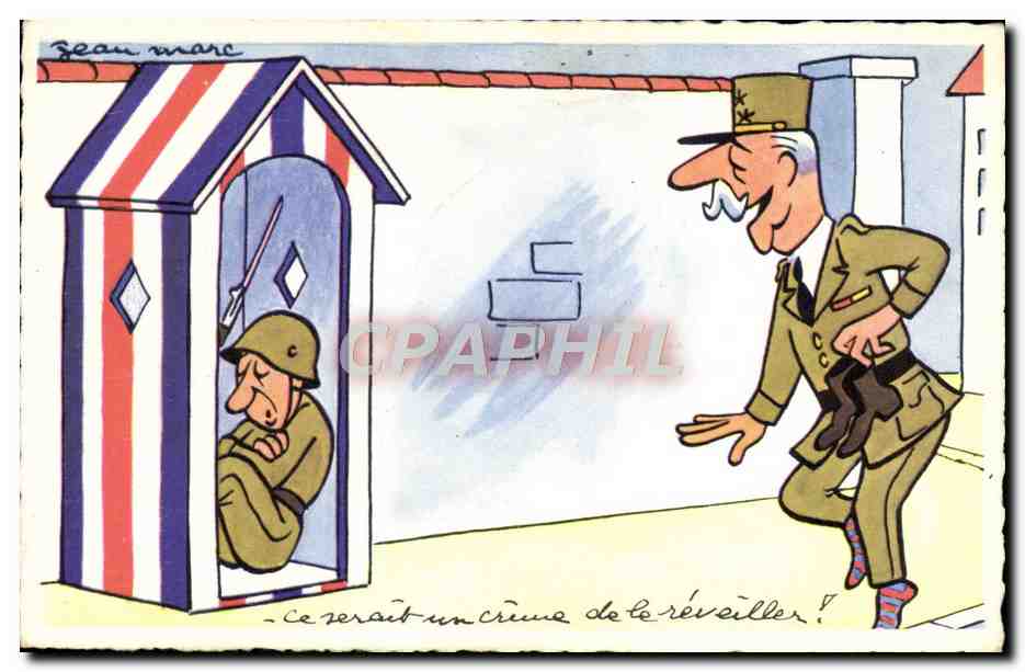 CPA Fantaisie Humour Soldat Militaria
