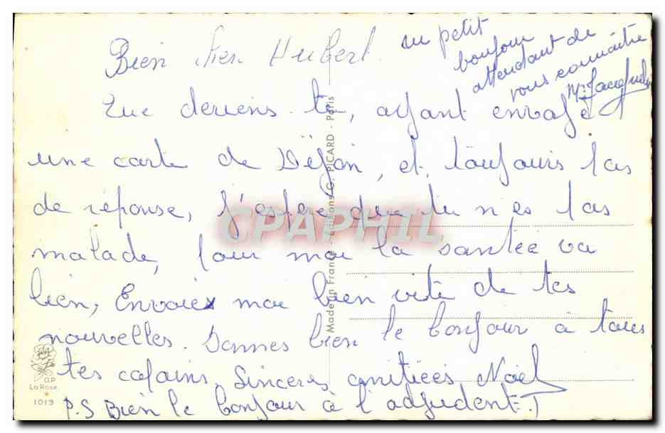 CPA Fantaisie Humour Soldat Militaria Jean Chaperon — Rückseite