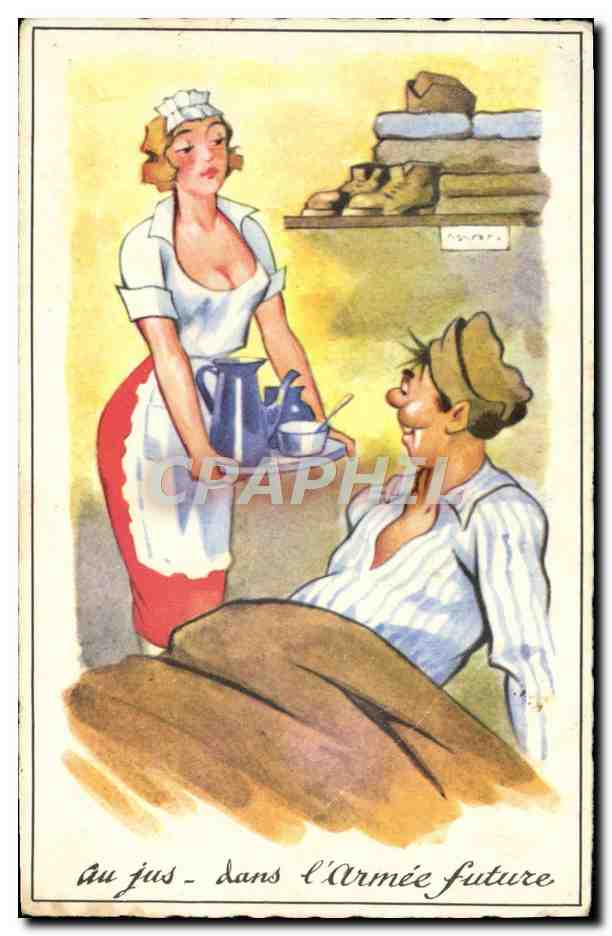 CPA Fantaisie Humour Soldat Militaria