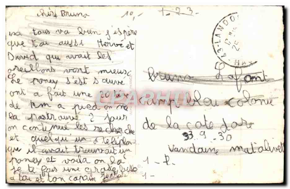 CPA Fantaisie Humour Soldat Militaria — Rückseite