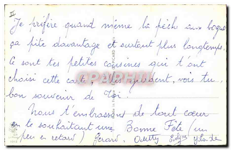 CPA Fantaisie Humour Jean Chaperon — Rückseite