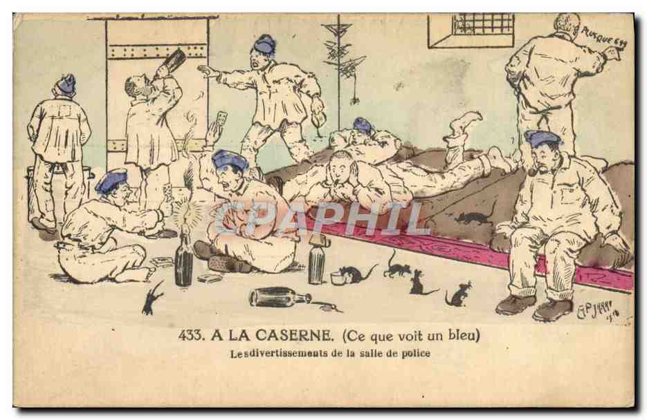 À la caserne — Les divertissements de la salle de police — Risque 699, GPJERRY 433