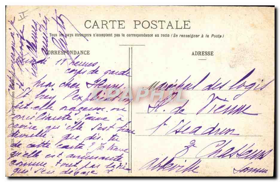 CPA Fantaisie Militaria Au jus — Reverso