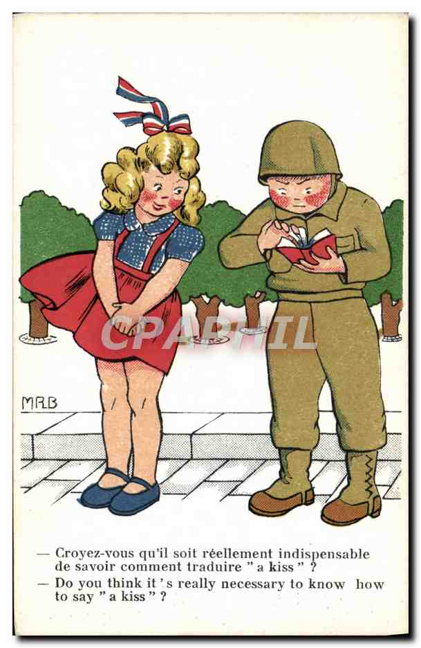 CPA Fantaisie Militaria GI Americain 