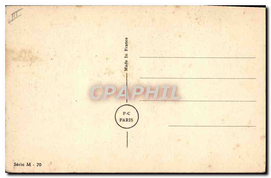 CPA Fantaisie Militaria Corvees — Rückseite