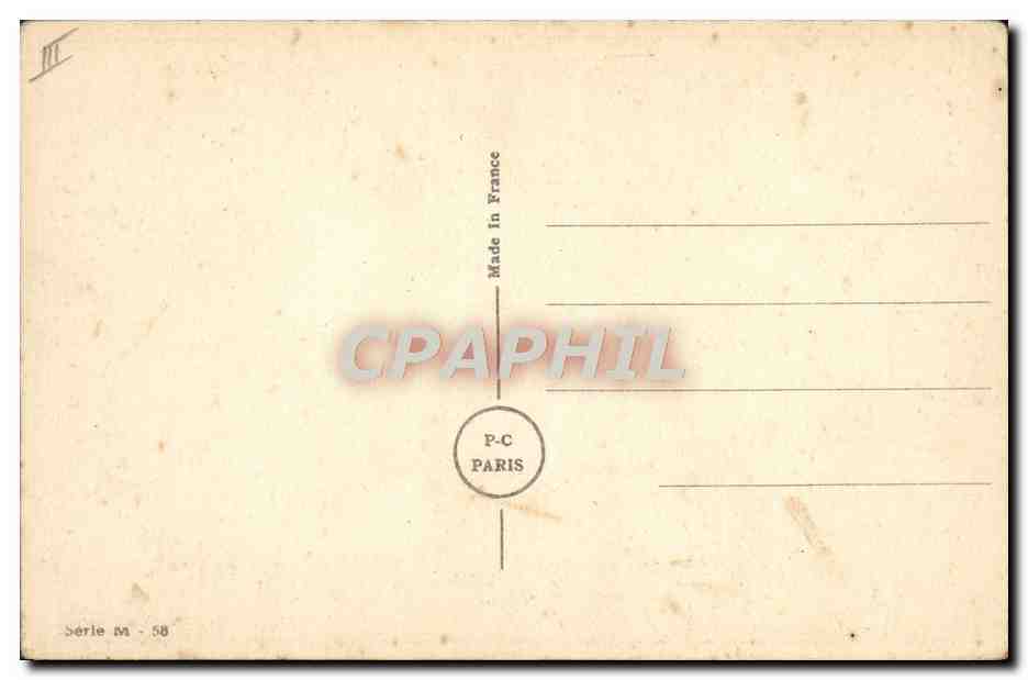 CPA Fantaisie Militaria Cuistot  — Rückseite