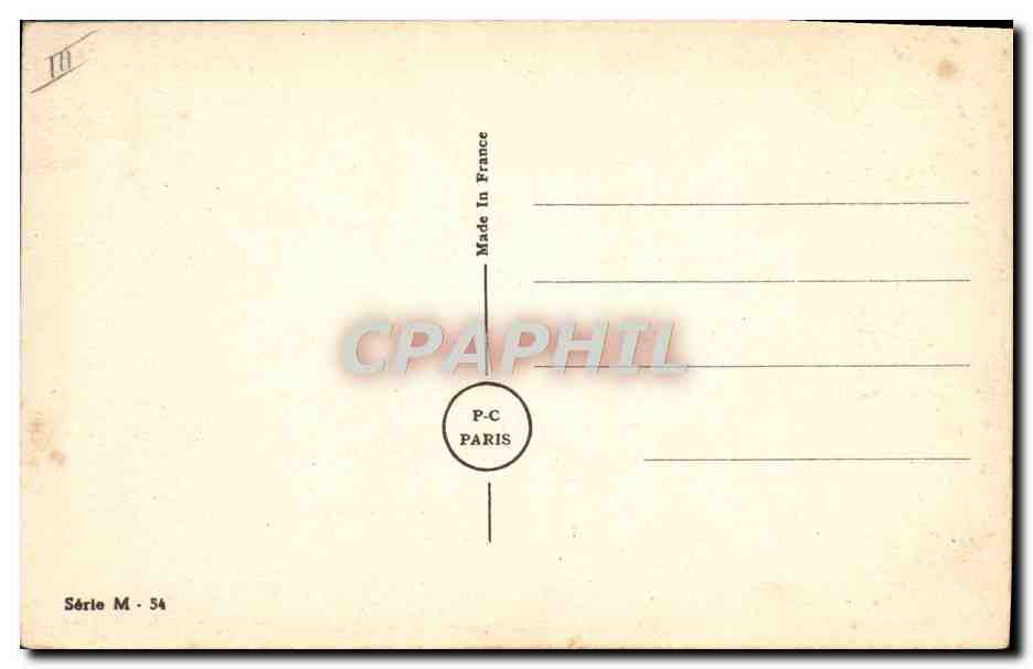 CPA Fantaisie Militaria Chateau — Rückseite
