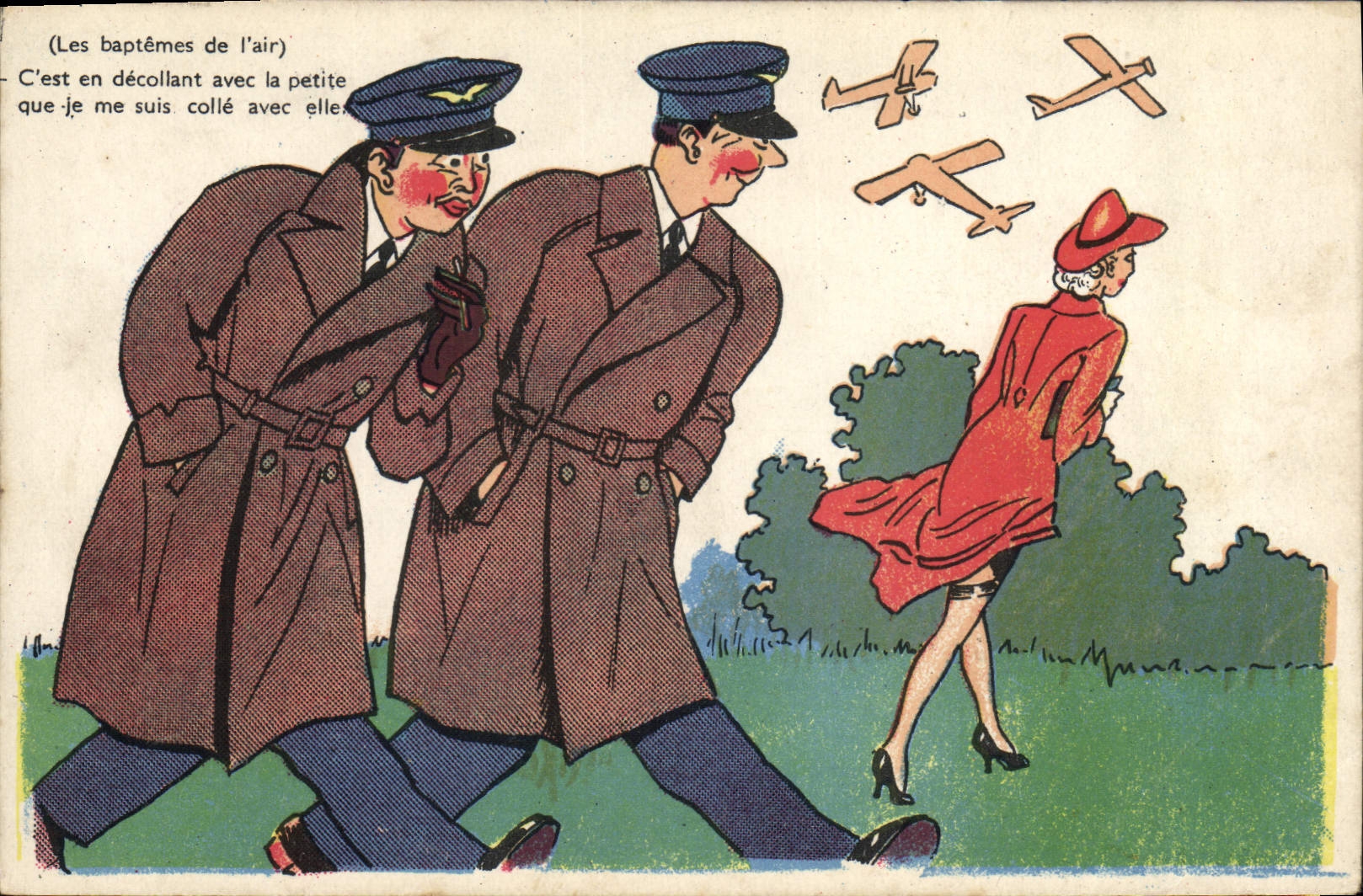 Les baptêmes de l'air — humour aérien — P-C PARIS, série Av. 511