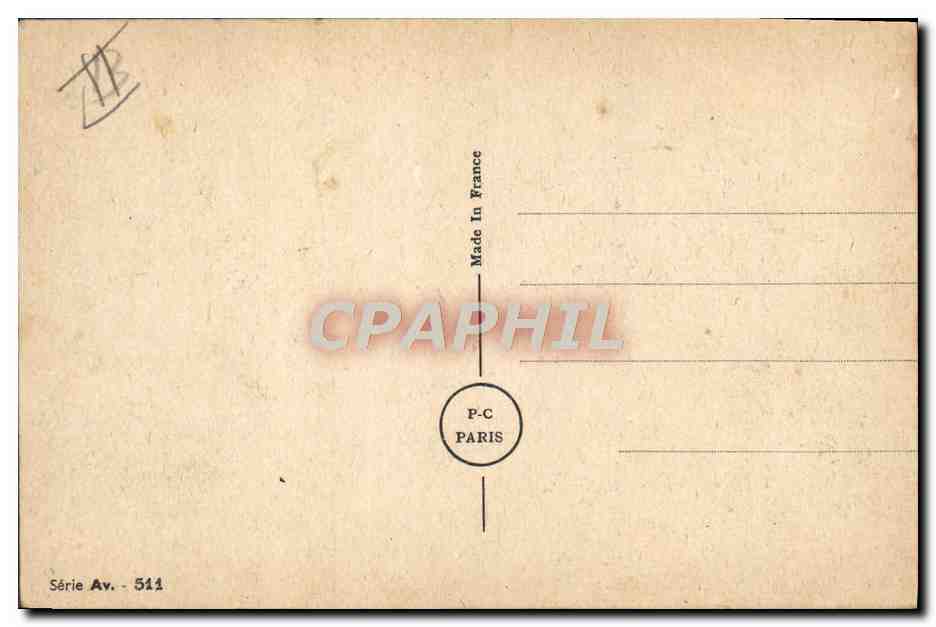 Les baptêmes de l'air — humour aérien — P-C PARIS, série Av. 511 — Verso