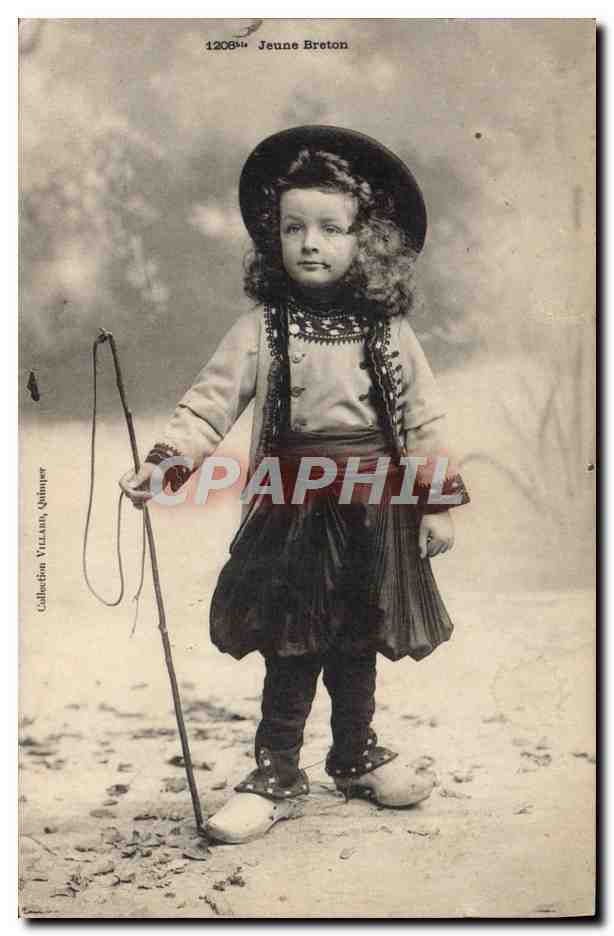 CPA Folklore Jeune breton 