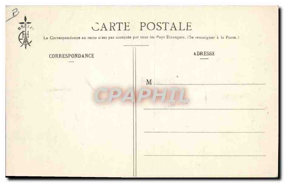 CPA Folklore Au pardon Breton nouvelle mode Breton d'autrefois  — Verso