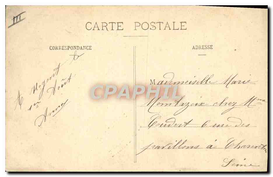 CPA Folklore Bretagne Femme  — Verso