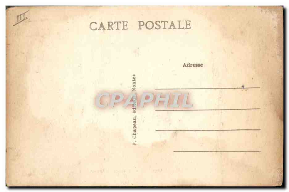 CPA Folklore Bretagne Vers 1840 La visite au grand pere  — Rückseite