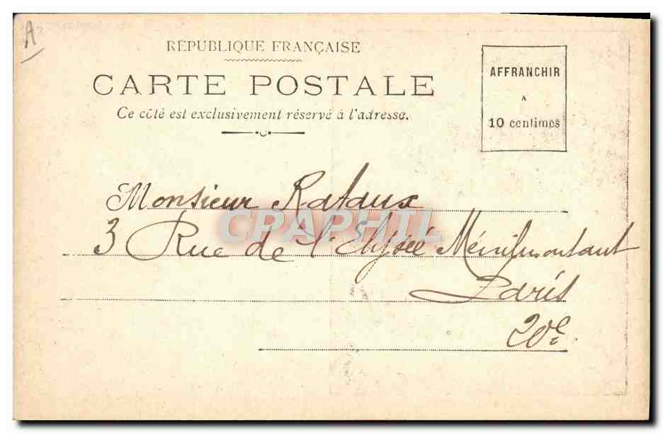 CPA Folklore Danse bretonne  — Verso