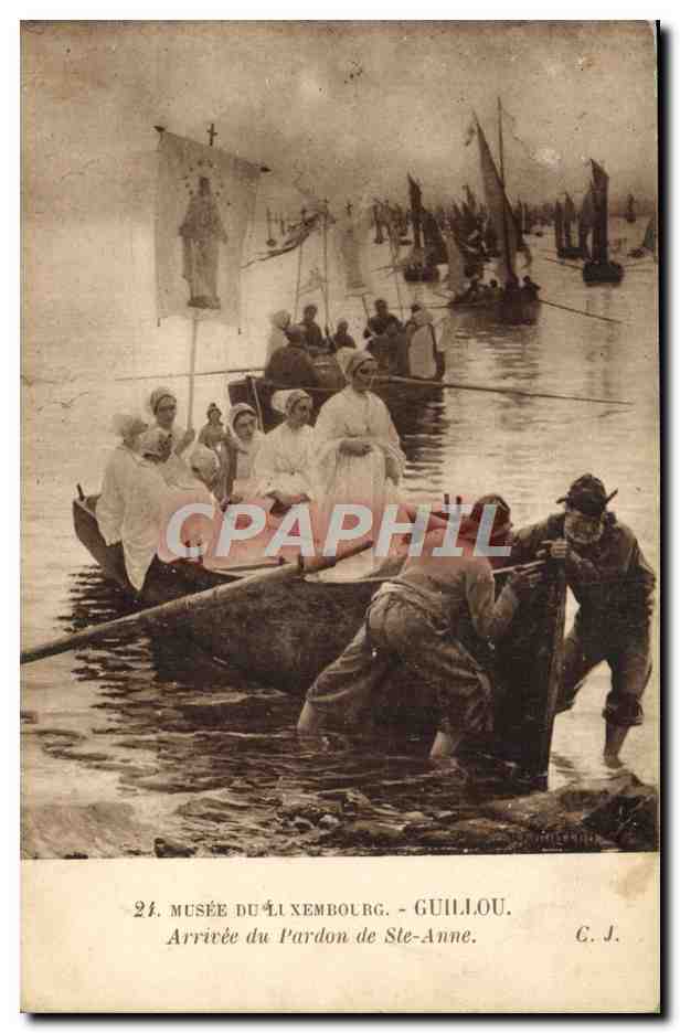 CPA Musee du Luxembourg Guillou Arrivee du pardon de Ste Anne 