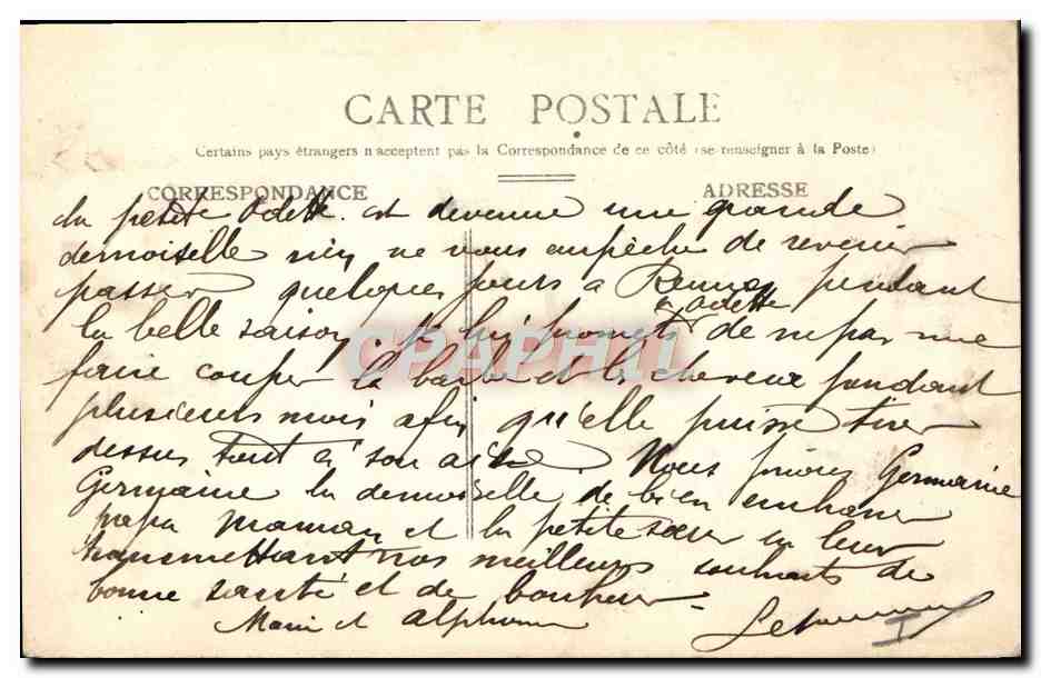 CPA Musee du Luxembourg Guillou Arrivee du pardon de Ste Anne  — Rückseite