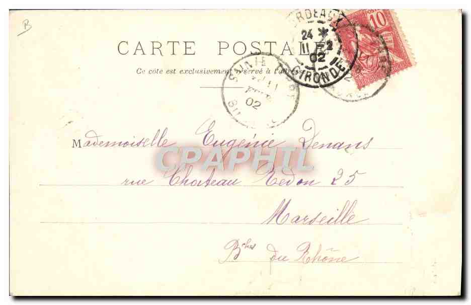 CPA Folklore Bretagne Becassine  — Verso