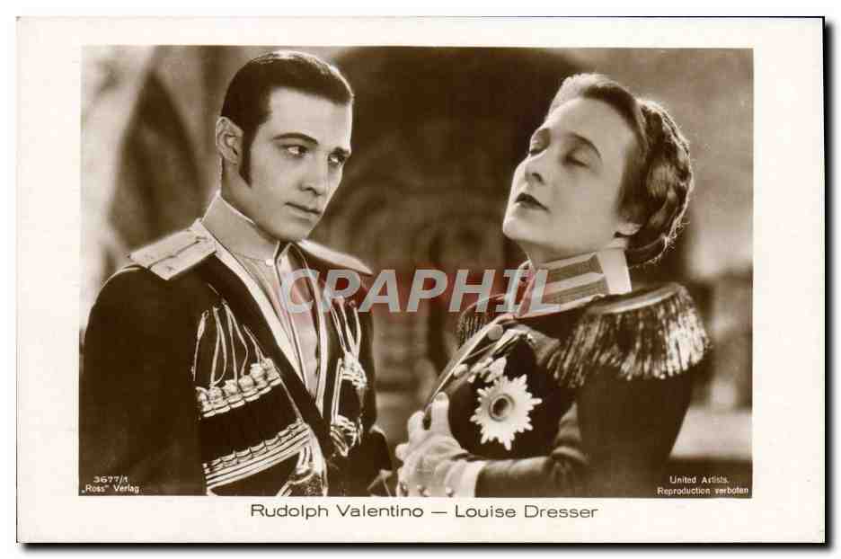 CPM Cinema Rudolph Valentino Louise Dresser 
