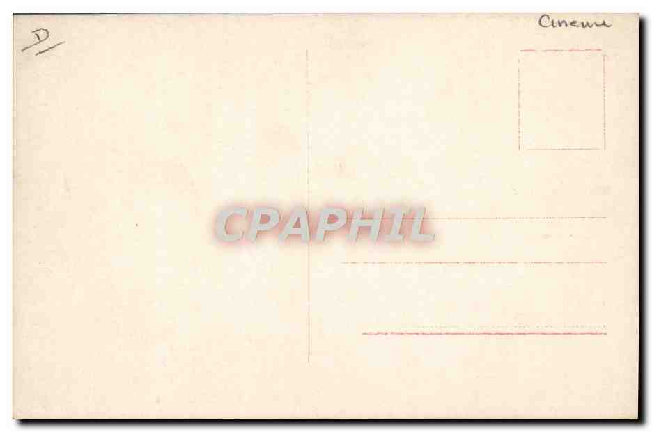 CPM Cinema Rudolph Valentino Louise Dresser  — Verso